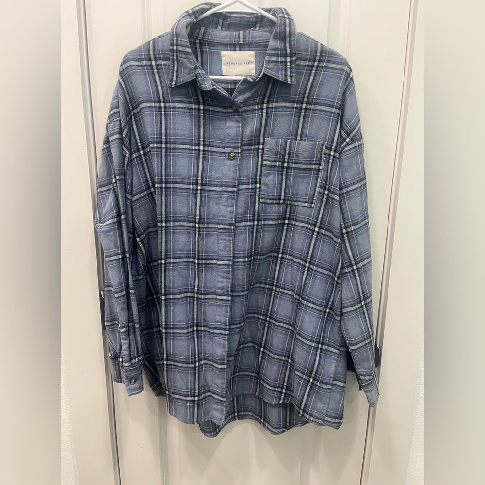 Aeropostale Blue‎ Casual Button Down Shirt